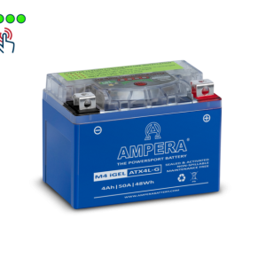 Motocyklová baterie AMPERA® M4 ATX4L-G 12V, 4Ah, 50A