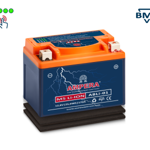 Motocyklová baterie AMPERA® M5 ABLi-01 12,8V, 220A, 38,4Wh /YTX4L-BS, YTX5L-BS, YTZ5S-BS, YTZ6S-BS, YTX7L-BS, YTZ7S-BS/