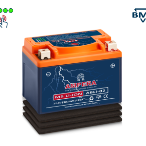 Motocyklová baterie AMPERA® M5 ABLi-02 12,8V, 240A, 51,2Wh /YT7B-BS, YT12B-BS, YT9B-BS, YT14B-BS/