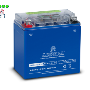 Motocyklová baterie AMPERA® M4 ATX14-G 12V, 14Ah