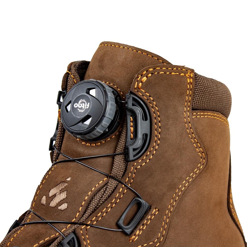 Kotníkové boty Huntlandia Tropa, hnědá nubuková kůže, voděodolné - Obrázek 2